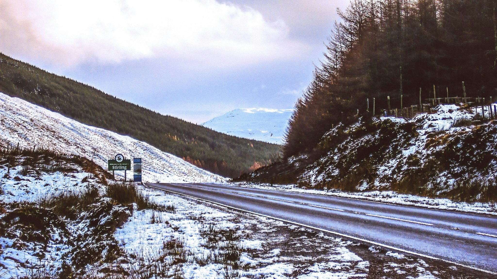 Road in scotland